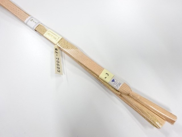JAPANESE KIMONO / UNUSED KOREI HAND-TIED OBIJIME